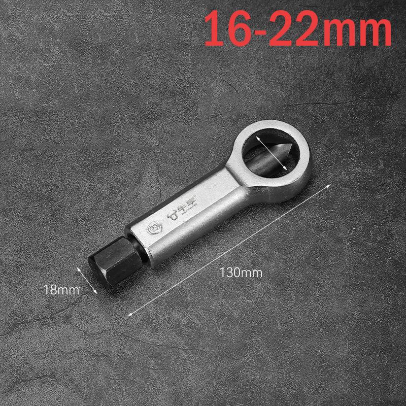 Rusty Nut Wrench Damaged Screw Separation 9-27mm Splitter Portable Manual Remover Spanner Steel Wrench Hex Extractor Car Tools