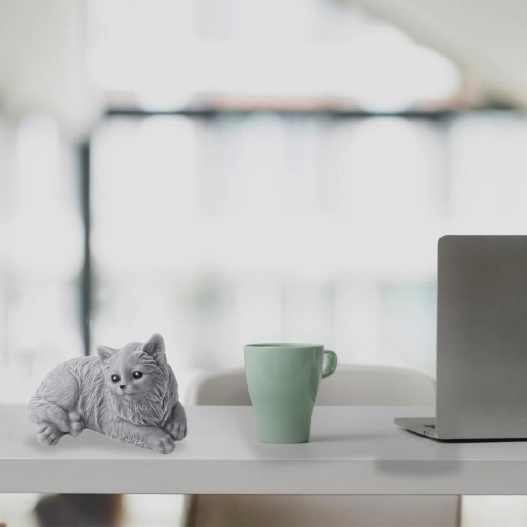 Stampo in Silicone Gatto Sdraiato 3D, Stampo per Artigianato Decorativo Carino per Candele Profumate Fai-da-te, Sapone, Stampo a Forma di Gatto per Decorazioni per la Casa