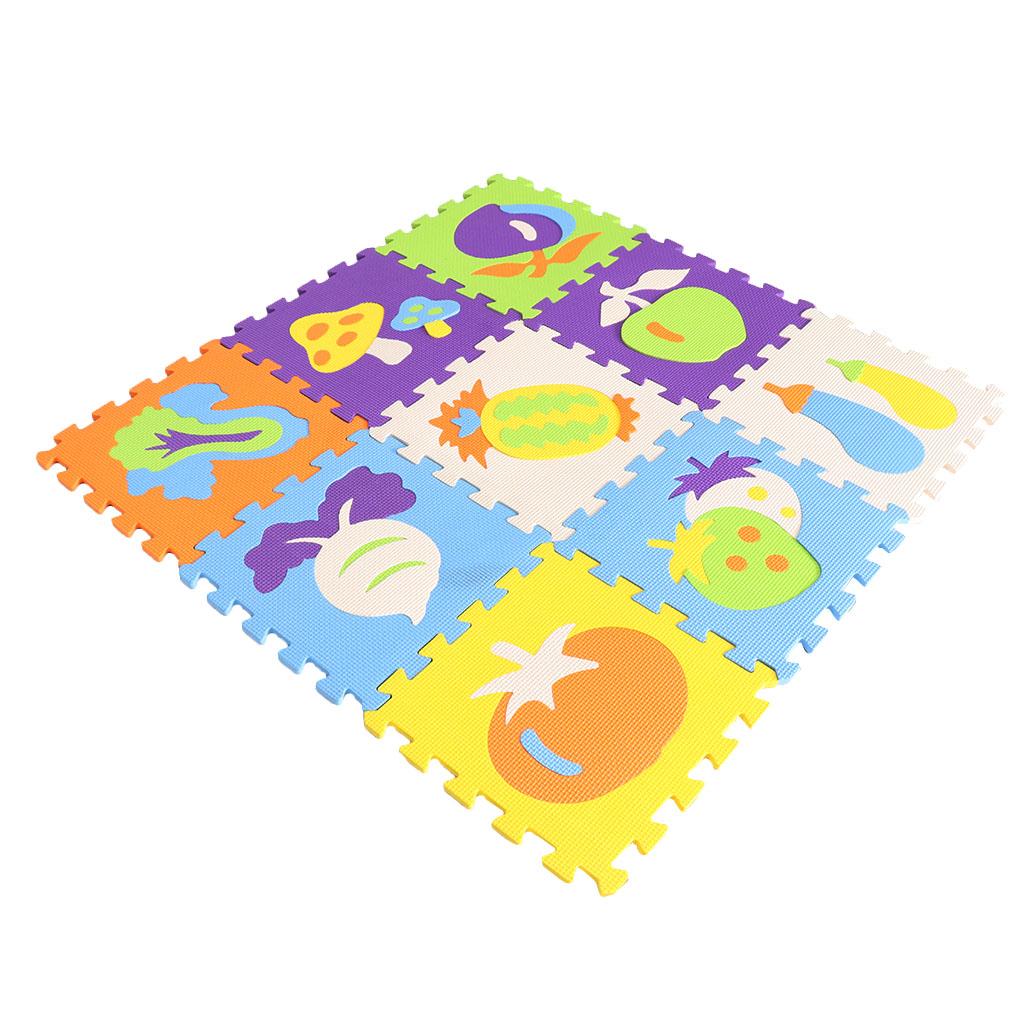 10 варіантів дитячого килимка-пазла з піни - Тема: Тварини та Транспорт - Для дитячих ігрових кімнат або спальні, Різні кольори