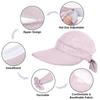 Hats For Women 2 In 1 Adjustable Convertible Beach Visor Hat With Sun Outdoor Hat Wide Sun Hats Summer Wide Fishing