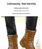 Brown Ultra-Light Waterproof High-Top Cowhide Tactical Boots