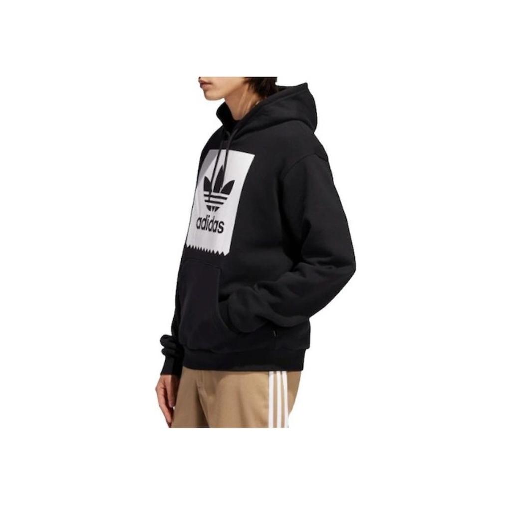 Adidas Oryginalna bluza popover Off Court z logo Trefoil i sznurkiem męska czarna EC7323