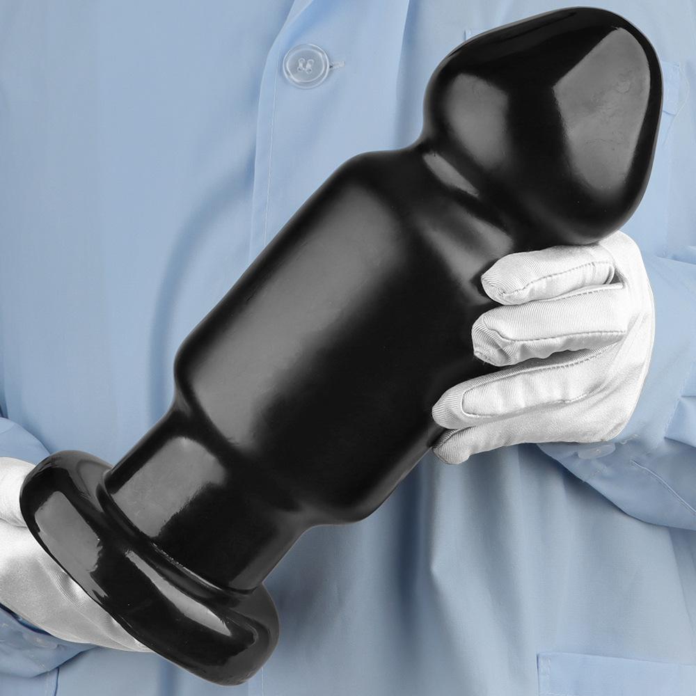 9.5cm Black Giant PVC Dildo Extra Large Thick Butt Plug Fisting Sex Toy Strap On Cock Big Dick BDSM