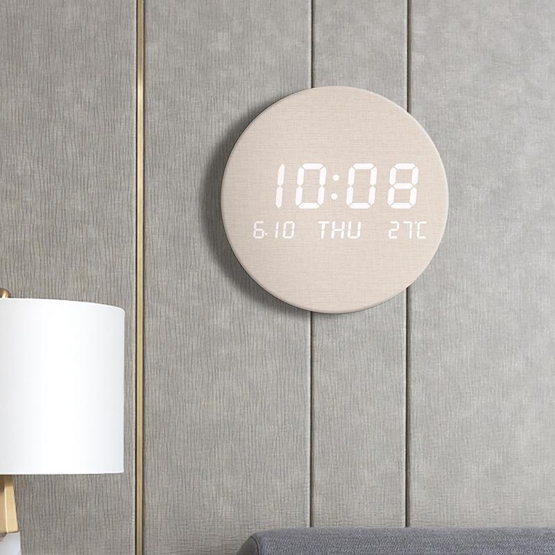 LED-Wanduhr im nordischen Stil: Leises, Kreatives Design für Wohnzimmer oder Schlafzimmer, Modell S201.