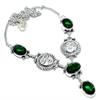 Náhrdelník na šperky ze stříbra Chrome Diopside 925 18"