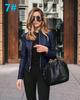 2024 Autumn/Winter Fashion Leather Suit Jacket for Women - European and American Style