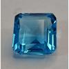17-19 Ct Natural Swiss Blue Topaz Asscher Cut Fabulous Certified Loose Gemstone