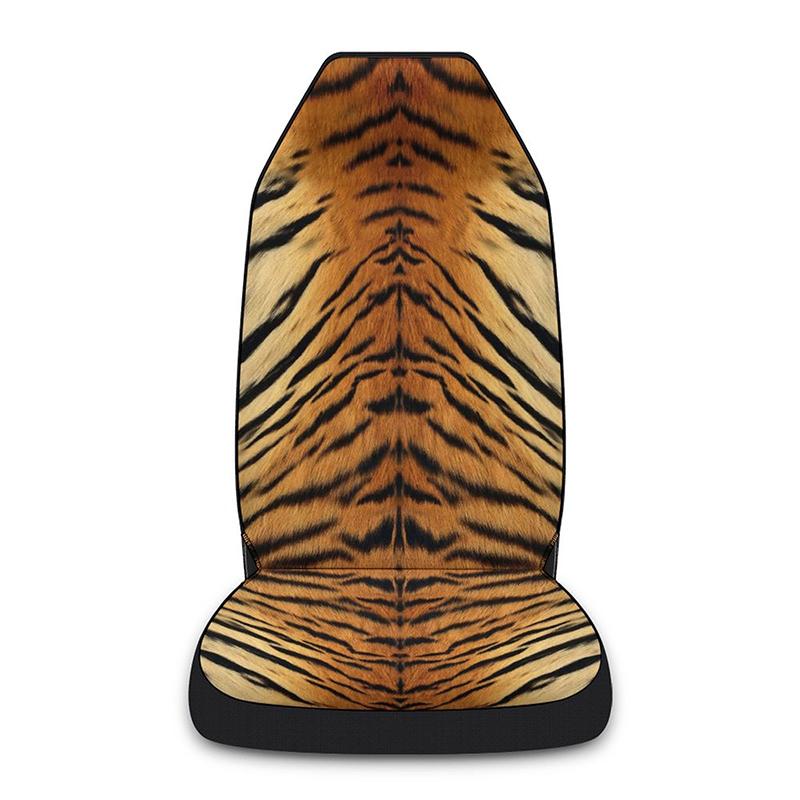 New Car Front Seat Covers Butterfly Printed Car Single Seat Cover Pink Leopard Print Car Cushion Women Auto Interior