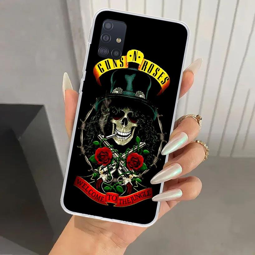 Guns N Roses Good Time Phone Case for Samsung Galaxy A52 A32 A22 A12 A02S A50S A30S A10S Note 20 Ultra 10 Plus S10 A31 A20 A71 A