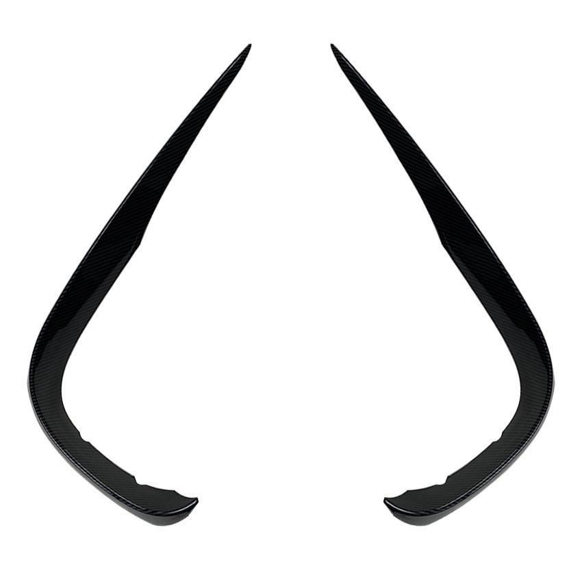 Pentru Mercedes-Benz W213 2016-2020 E200 260 300 ABS fibră de carbon splitter spoiler bară față protecție lampă ceață kit caroserie accesorii