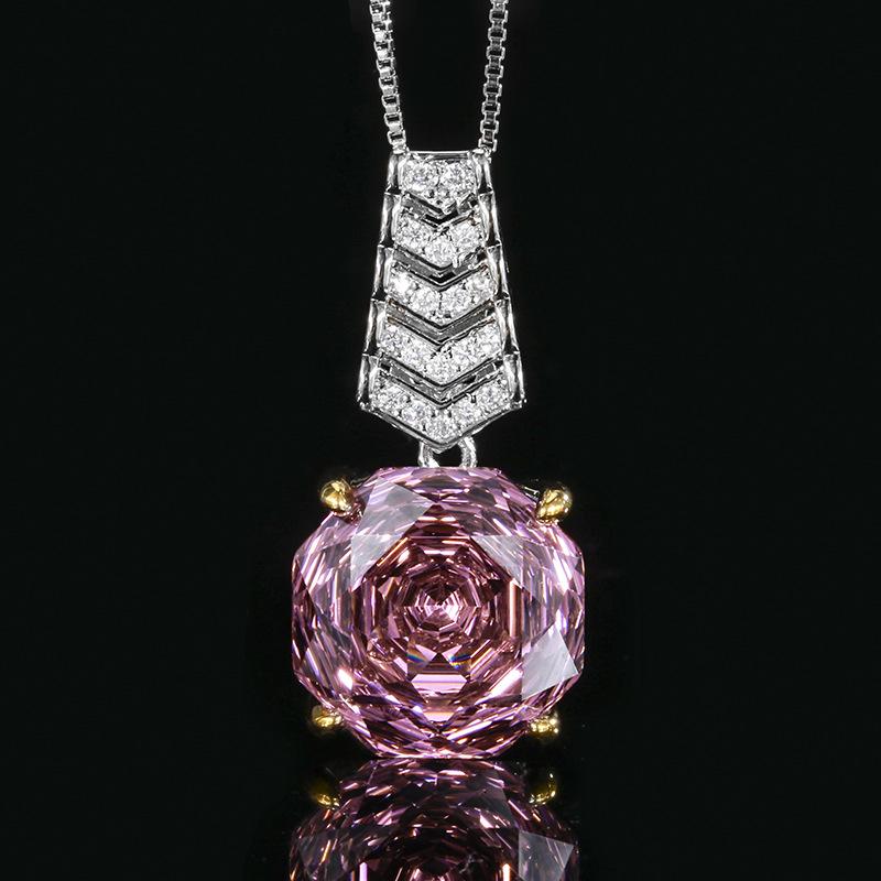 Jewelry Copper Bottom Gold-Plated Rose Cut Dry Rose Temperament Set Main Stone 14-12Mm