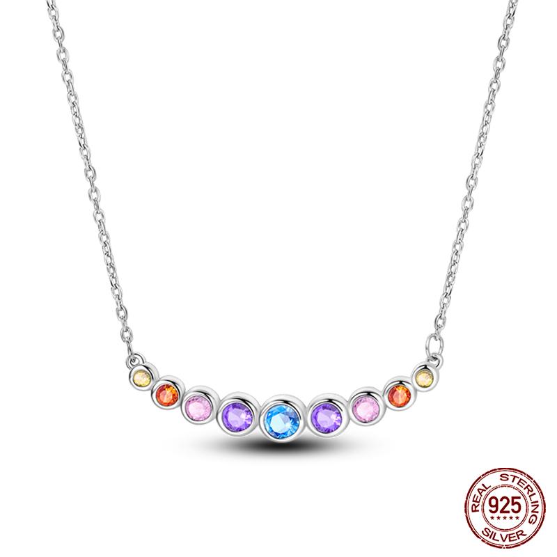 925 Silver Luminous Firefly Heart Shaped Zircon Pendant Necklace For Women Fashion Anniversary Birthday Jewelry Gifts