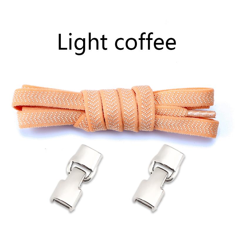 No Tie Shoe Laces Flat Metal Buckle Elastic Shoelaces Casual Shoes for Men and Women Lazy Shoelace Rubber Band Shoestring