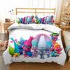 Cartoon Magic 3D Digital Printing Quilt Cover Pillowcase Bed Three-Piece Set