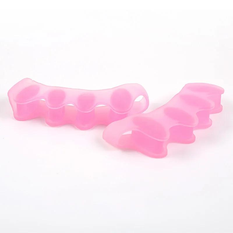 Wholesale 2pcs=1pair New Protective Toes Separator  Suitable Bunion Corrector  Material Soft Gel Straightener Spacers  Care Tool
