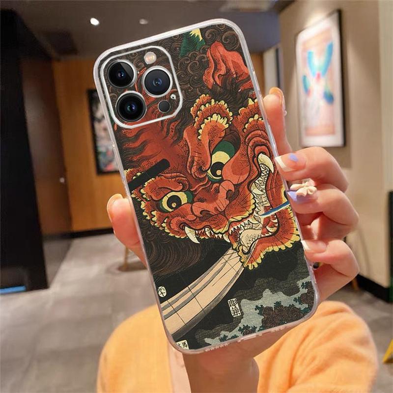 Phone Case For iphone 17 Air 17 16 Pro Max 15 14 13 Pro Max 15 16 Pro 15Plus Japanese samurai
