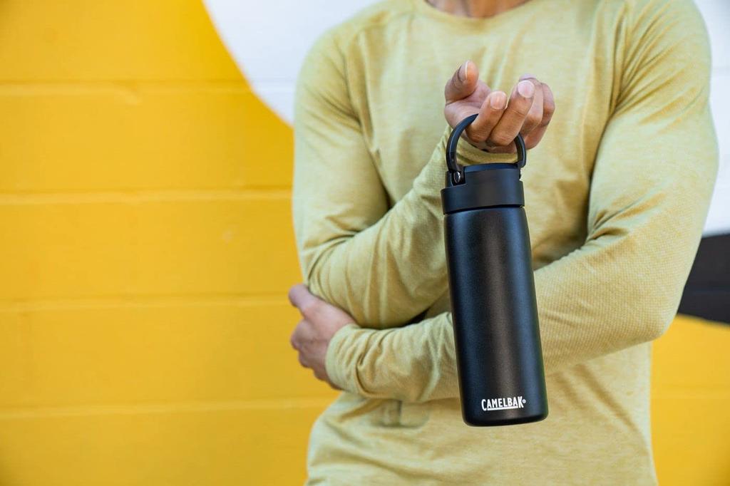 CamelBak FitCap Stainless Steel 600ml White Vacuum Insulated Water Bottle