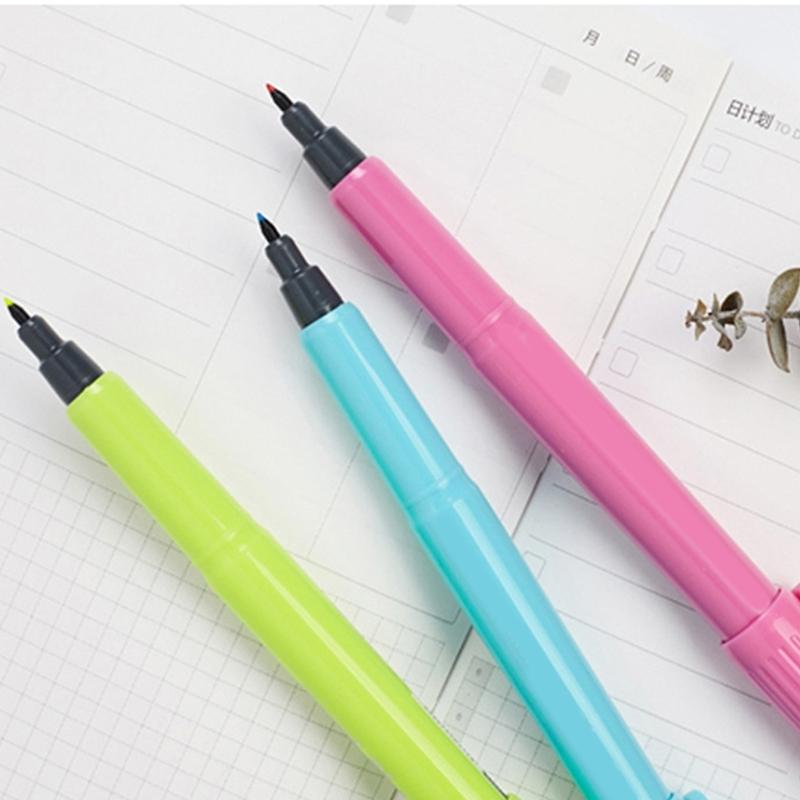 12 Pcs 0.4mm Felt Tip Pen Brush Pen Marker Pen Watercolour Pen Colouring Pen for Coloring Book Writing Drawing