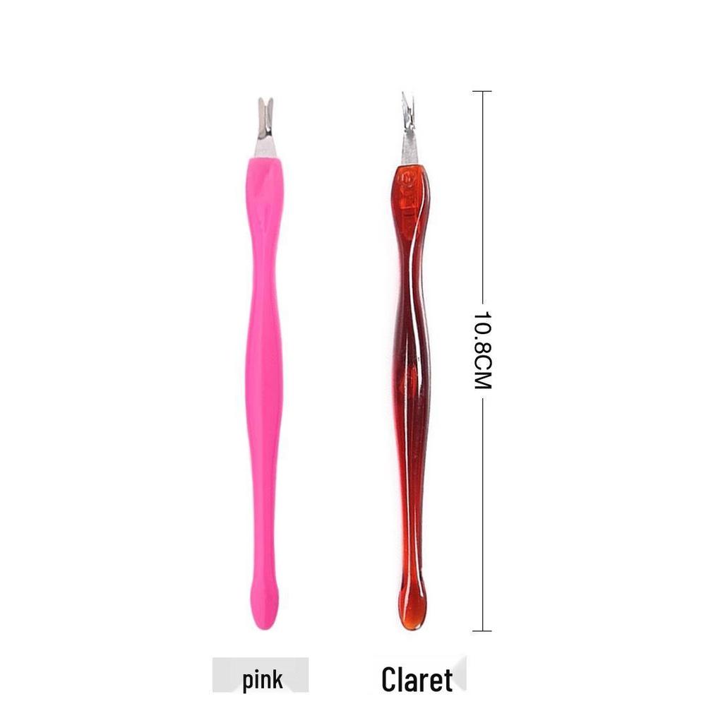 Sharp V-Shaped Cuticle Fork and Dead Skin Pusher Tool Set