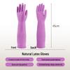 Guantes Caseros Qiaoyi Engrosados de Látex Impermeables Alargados