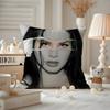 Singer L-Lana Del Rey Cushion Cover Anti-dustmite Pillowcase Invisible zipper silky short plush Sofa cushion cover