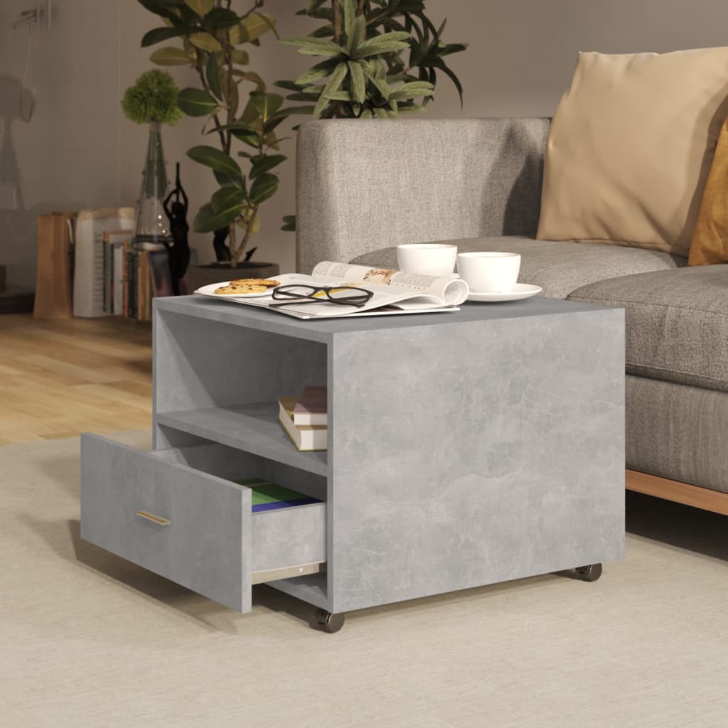 Coffee Table Concrete Gray 55 x 55 x 40 cm Particleboard