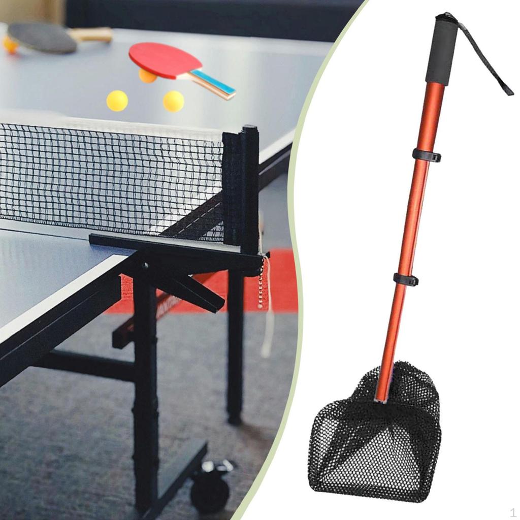 Raccoglitore Palline da Tennistavolo Rete Telescopica Pong Raccoglitore Lunghezza Regolabile Portatile Estensibile