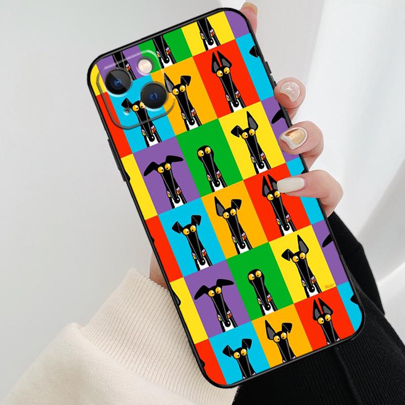 Greyhound Handyhülle Für iPhone 17 Pro Max 15 14 13 11 12 16 Pro Max mini 15 16 Plus 16e 17 Air Cover