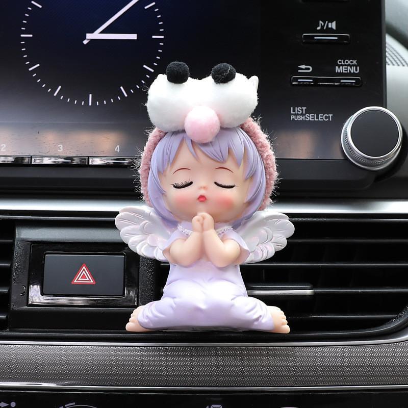 Niedlicher Anne Dekorativer Auto-Duftclip für Lüftungsschlitz Langanhaltende Aromatherapie für Autoinnenraum Auto-Klimaanlagen-Duftchip Auto-Ornament