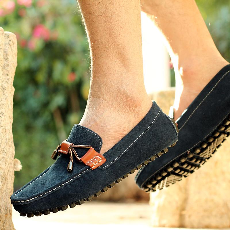 Genuine Leather Men Loafers Brand Casual Boat Shoes New Fashion Luxury Business Driving Shoes Walking Male Sneakers Moccasins