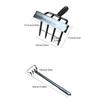 Strong Garden Tool With Pointed 4 Prong Head And Long Lasting Steel Build For Easy Plant Removal