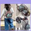 Baumwoll-Kinderrucksack mit Retro-Karomuster für Schule und Spiel