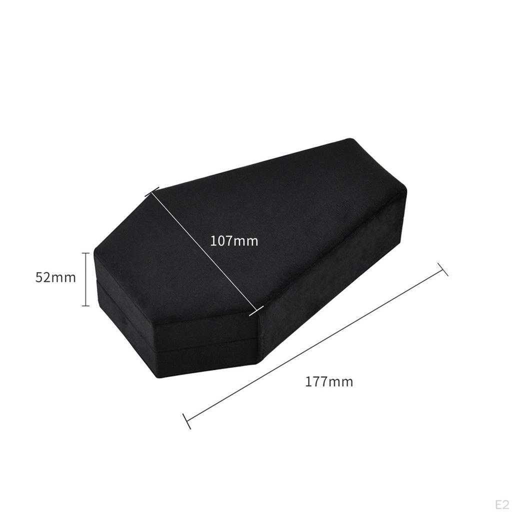 Sarg Schmuckschatulle Halter Aufbewahrungskoffer Halloween Dekor für Ohrringe Halsketten