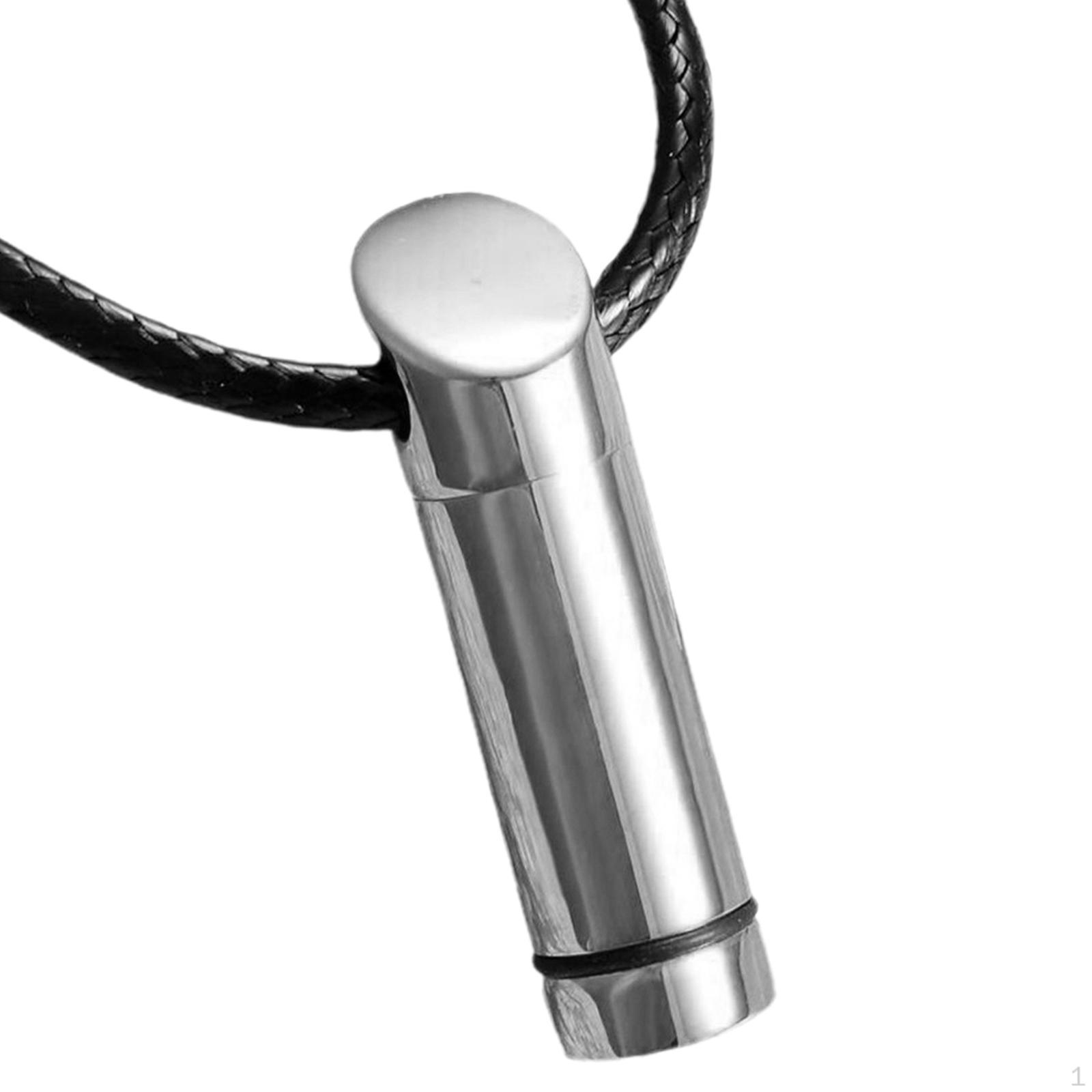 Кулон-урна для праха из нержавеющей стали, медальон для духов Silver1