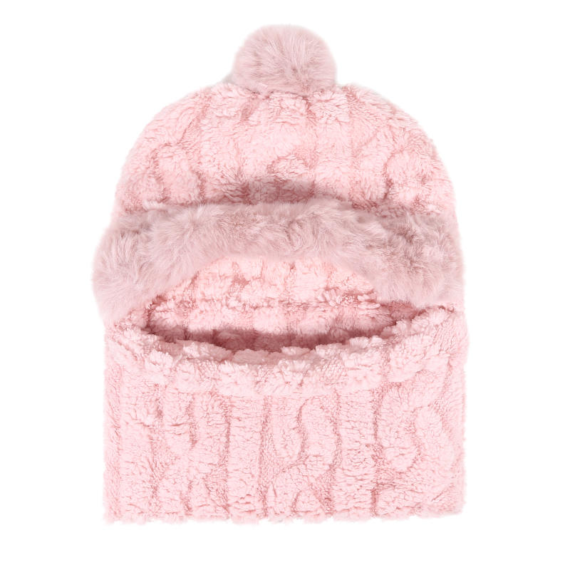 Winter Knitted Slouchy Scarf Cap for Women Fashion Windproof Cycling One Piece Beanie Neck Scarf Ski Snow Hats