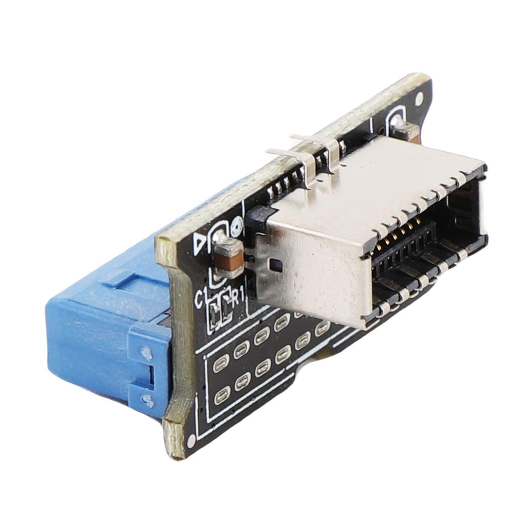 USB 3.0 Front 19PIN To 3.2 Type C Front Panel Header Type E Adapter 20 To 19 Pin Expansion Card for Computer Motherboard