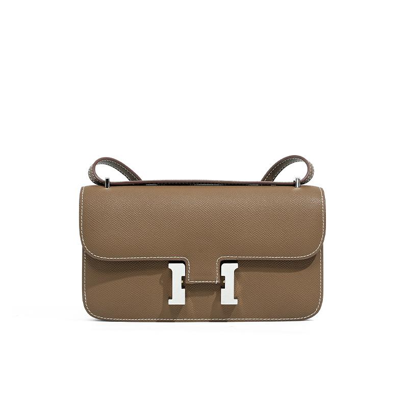 Cowhide bag versatile messenger bag, underarm leather simple girls high-end summer shoulder bag