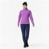 Mizuno Stretch Fleece Training High Long Vivid Orchid Size M Women's Shirt, Neck, Sleeve, Heather, (Product Code 32MAA840)