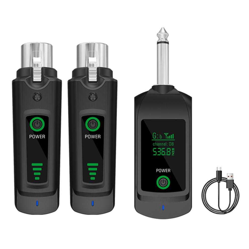 Wireless Microphone Transmitter Receiver 510.00-590.00MHz Dynamic Handheld Microphone Instrument DC5V Microphone Accessories