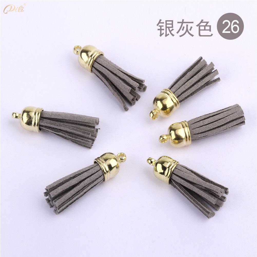 5/10/20Pcs 38mm Mini Leather Tassels Keychain Tassels For DIY Crafts Charms Earrings Bracelets Jewelry Making Supplies