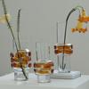 Clear Glass Vase Floral Arrangement Accessories Flower Vase Transparent Color Bubble Room Decoration Accessories