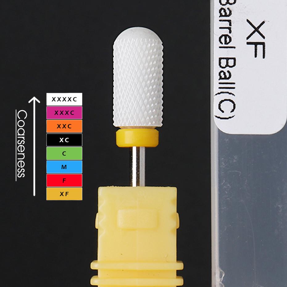 Broca de Uñas Cerámica Fresa Pedicura Removedor Esmalte en Gel Accesorios de Nail Art Preferenciales