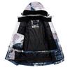 VEROMAN Snowboard and Ski Wear Water Resistant to Snowy Mountain Sizes and Set, 20,000mm, Pattern, S-XXL, Men's Women's (XL, White)