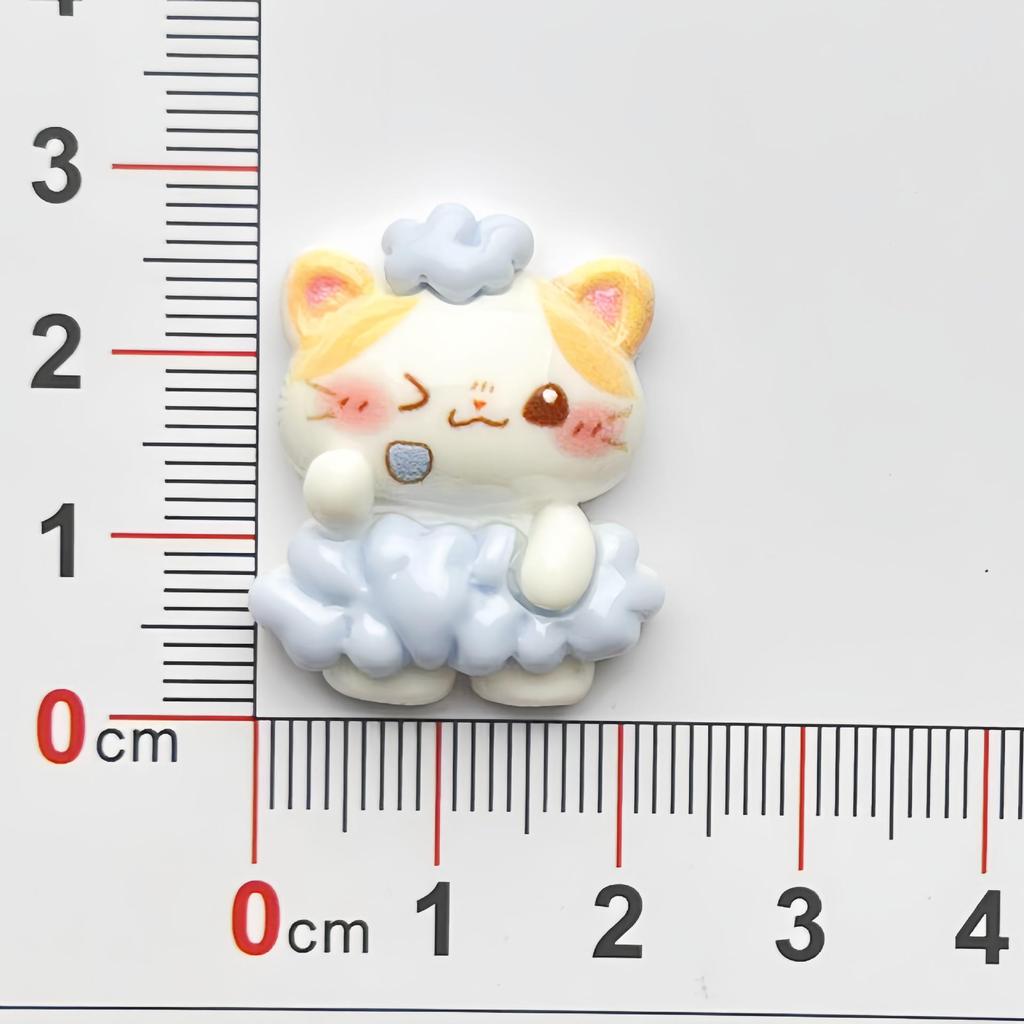 Roztomilé koťátko bublinková koupel kreslená sponka do vlasů DIY pryskyřičné doplňky