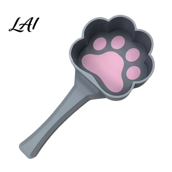 Portable Feeding Utensils 3D Printed Cute Paw Print Pet Food Scoop Measuring Spoon for Cats Precise Portion Control & Dogs Scooper Gift Lovers