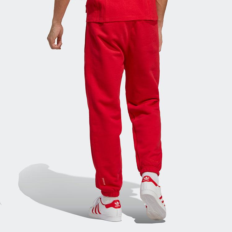 Adidas Originals Blue Version Series Solid Color Cuffed Casual Sports Pants Men Bottoms Red IA2448