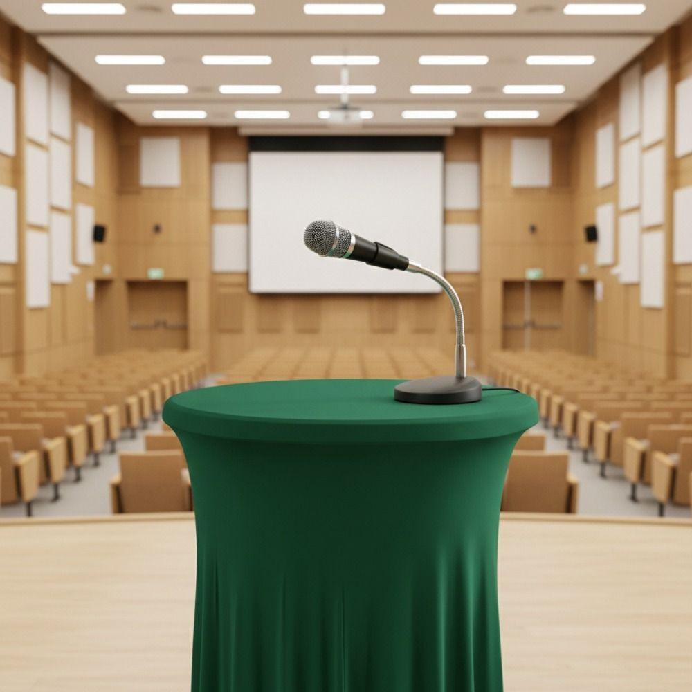 Elastic Height Stretch Round Tablecloth Long Drape Bar Counter Cover Bar Table Cover Wedding