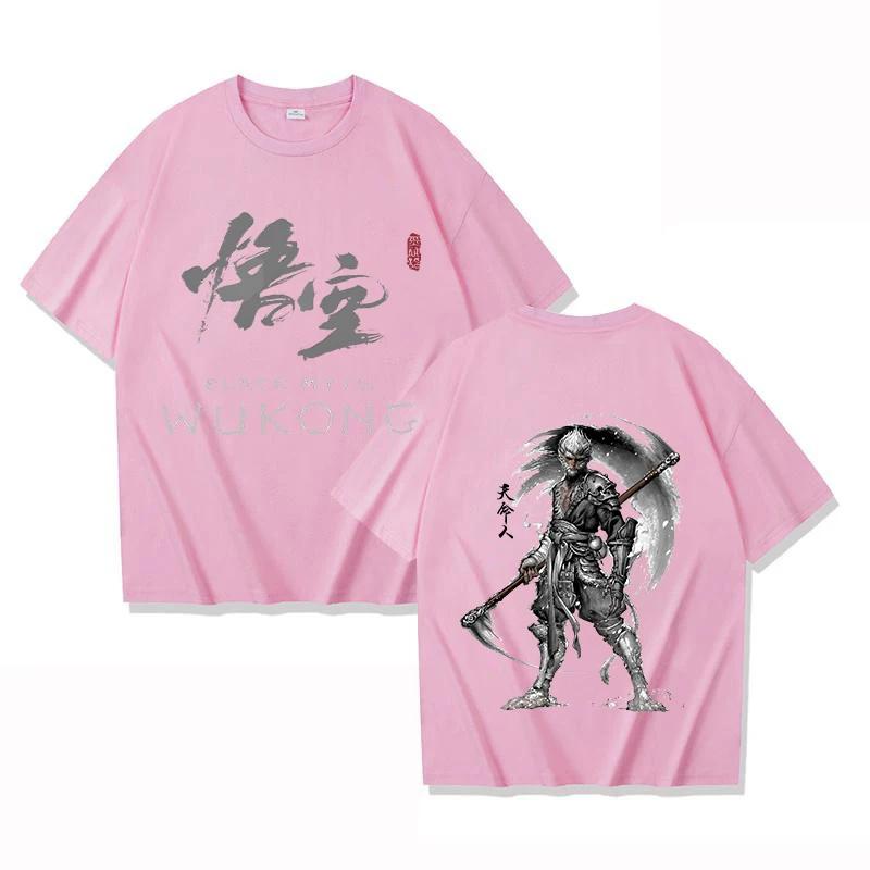 New Hot Game Black Myth: Wukong Print T Shirt Women Men Short Sleeve Tops Tees Summer Fashion Loose Casual T-shirt