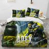 A-Apex Legends Game Gamer Cartoon Bedding Set Printed Bed Set With Pillowcase Bed Duvet Cover Soft Single Double Queen King Size