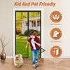2026 Upgraded Magnetic Screen Door Mesh - Heavy Duty Magic Door Screen Closure with Magnets for Sliding, Patio, French Kid and Pet Friendly
